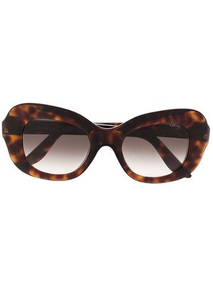 Lapima butterfly-frame sunglasses - Brown