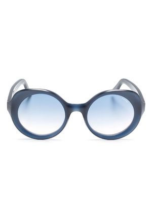 Lapima Carlota Natural round-frame sunglasses - Blue
