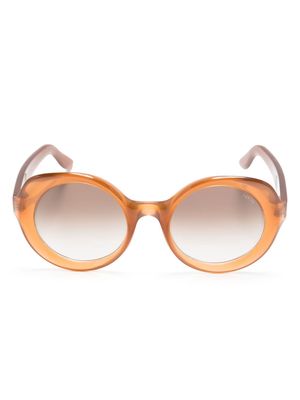 Lapima Carlota oval-frame sunglasses - Brown