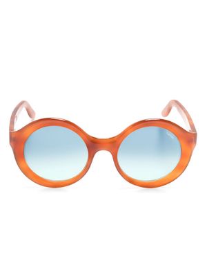 Lapima Carolina round-frame sunglasses - Brown