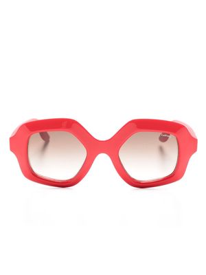 Lapima Cecilia oversize-frame sunglasses - Red