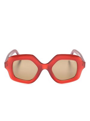 Lapima Cecilia oversized-frame sunglasses - Red