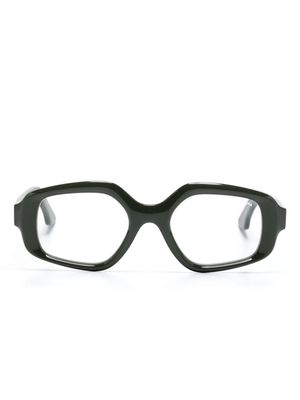 Lapima Elisa geometric-frame glasses - Green