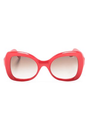 Lapima Isabel oversized-frame sunglasses - Red