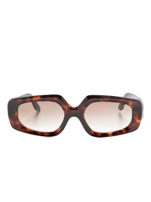 Lapima Joana rectangle-frame sunglasses - Brown