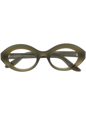 Lapima Maria oval-frame glasses - Green