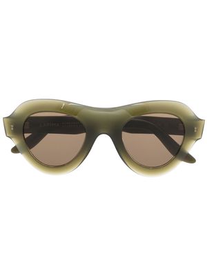 Lapima round tinted sunglasses - Green