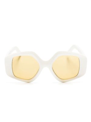 Lapima Stella oversized-frame sunglasses - White