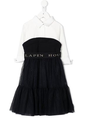 Lapin House A-line shirt dress - Black