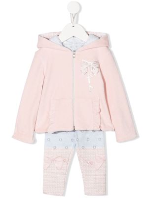 Lapin House bow-detail tracksuit-set - Pink