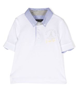 Lapin House button-down collar polo shirt - White