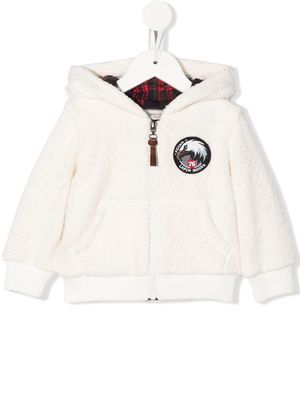 LAPIN HOUSE fleece-textured hoodie - Neutrals