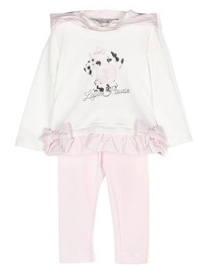 Lapin House hooded jersey set - Neutrals