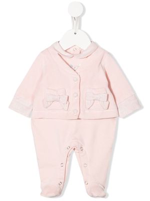 Lapin House peter-pan cotton babygrow-set - Pink