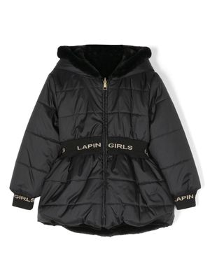 Lapin House reversible padded jacket - Black