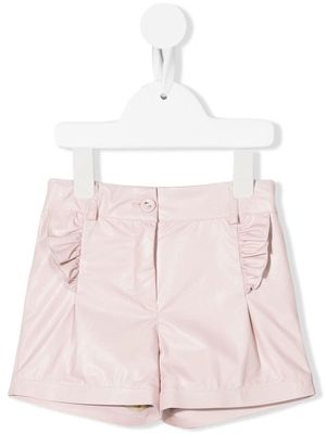 LAPIN HOUSE ruffle-trimmed mini shorts - Pink