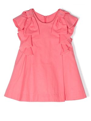 Lapin House ruffled-detail sleeveless dress - Pink