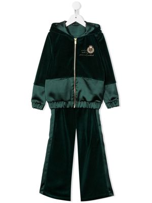 Lapin House two-tone crest tracksuit - Green
