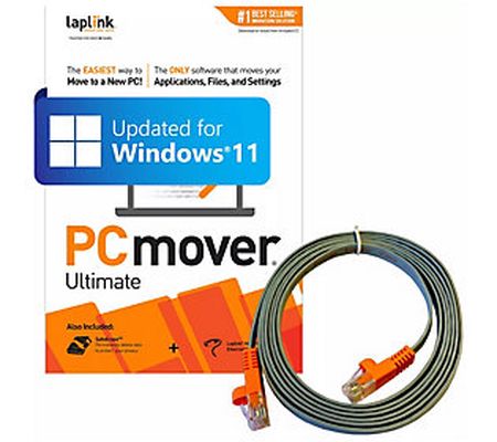 LapLink PCmover Ultimate PC Transfer Software With Cable