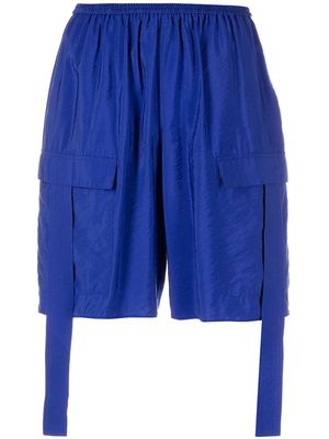 LAPOINTE cargo-pocket crinkle shorts - Blue