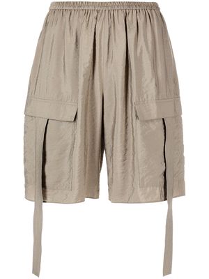 LAPOINTE cargo-pocket crinkle shorts - Grey
