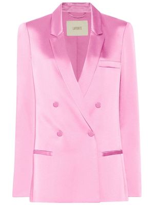 LAPOINTE double-breasted satin blazer - Pink