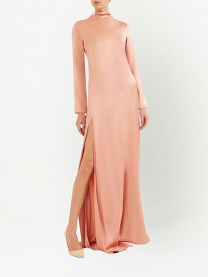 LAPOINTE floor-length satin evening gown - Pink