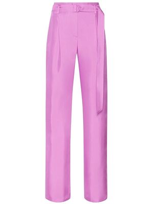 LAPOINTE pleat-detail belted palazzo pants - Pink