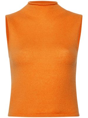 LAPOINTE roll-neck sleeveless tank top - Orange