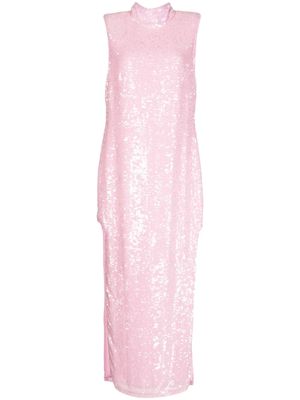 LAPOINTE sequin-embellished sleeveless dress - Pink