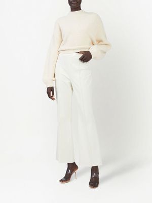 LAPOINTE wide-sleeved cropped jumper - White