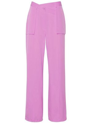 LAPOINTE wool relaxed-leg trousers - Pink