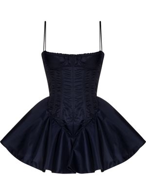 LaQuan Smith corset peplum minidress - Black