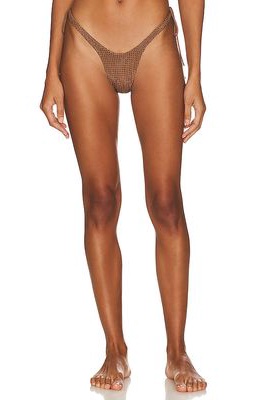LaQuan Smith x REVOLVE Crystal Bikini Bottom in Brown