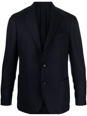Lardini Advance single-breasted wool blazer - Blue