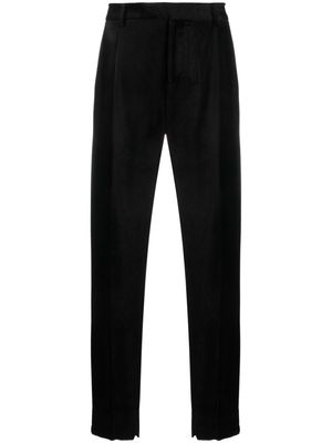 Lardini Attitude velvet slim trousers - Black