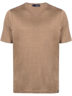 Lardini basic short-sleeved T-shirt - Brown