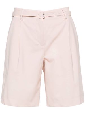 Lardini belted pleated shorts - Pink