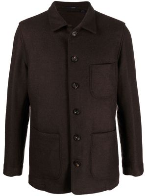 Lardini button-down fastening shirt jacket - Brown