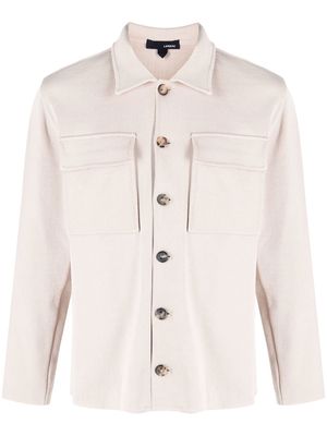 Lardini button-down fastening shirt jacket - Neutrals