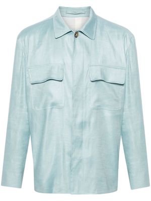 Lardini buttoned shirt jacket - Blue
