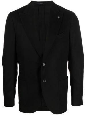 Lardini buttoned single-breasted blazer - Black