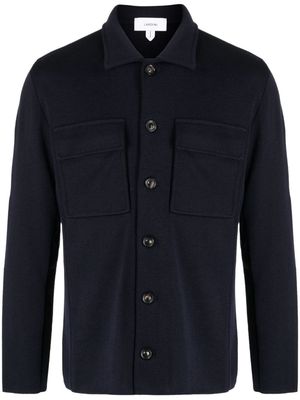 Lardini buttonedd wool shirt jacket - Blue