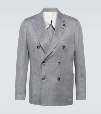 Lardini Cashmere and silk-blend blazer