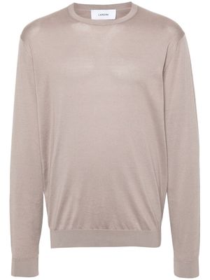 Lardini cotton knitted jumper - Grey