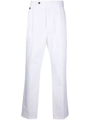 Lardini cotton tapered-trousers - White