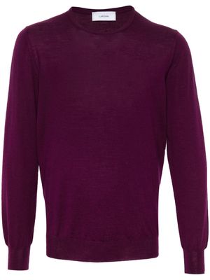 Lardini crew-neck wool jumper - Purple