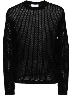 Lardini crochet-knit jumper - Black