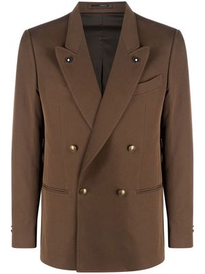 Lardini double-breasted blazer - Brown