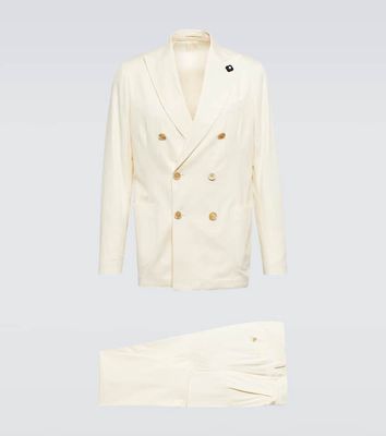 Lardini Double-breasted cotton suit